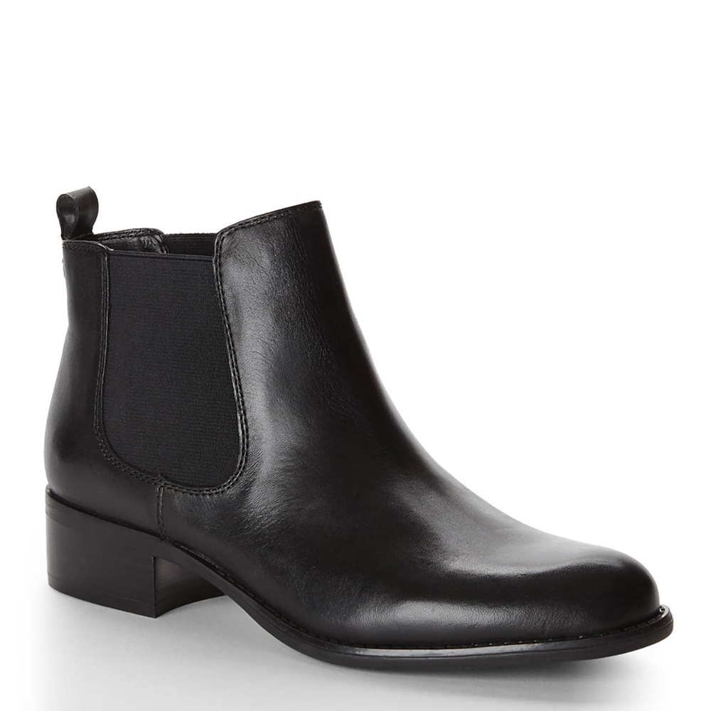 FRANCO SARTO Black Cambridge Chelsea Boots 6 1/2